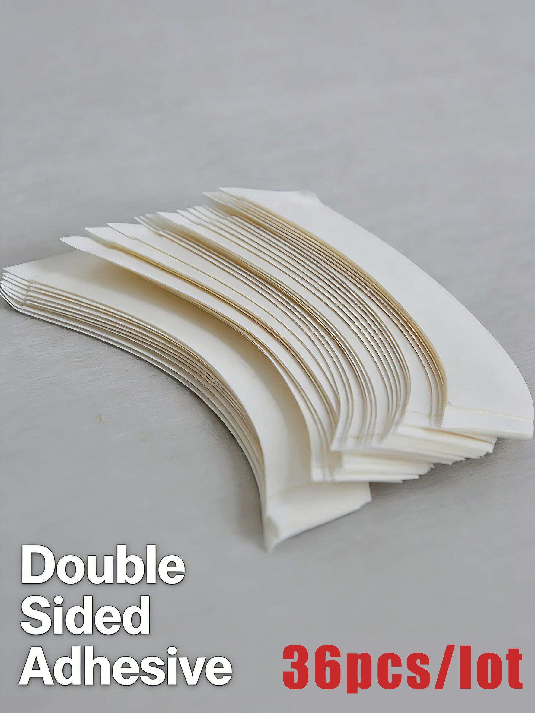 36PCS Double Sided Hair Tape Sticker Strip Adhesive Holder Waterproof for Human Hair Men & Women Toupee Tape Lace Wig Hair System Replacement Extension