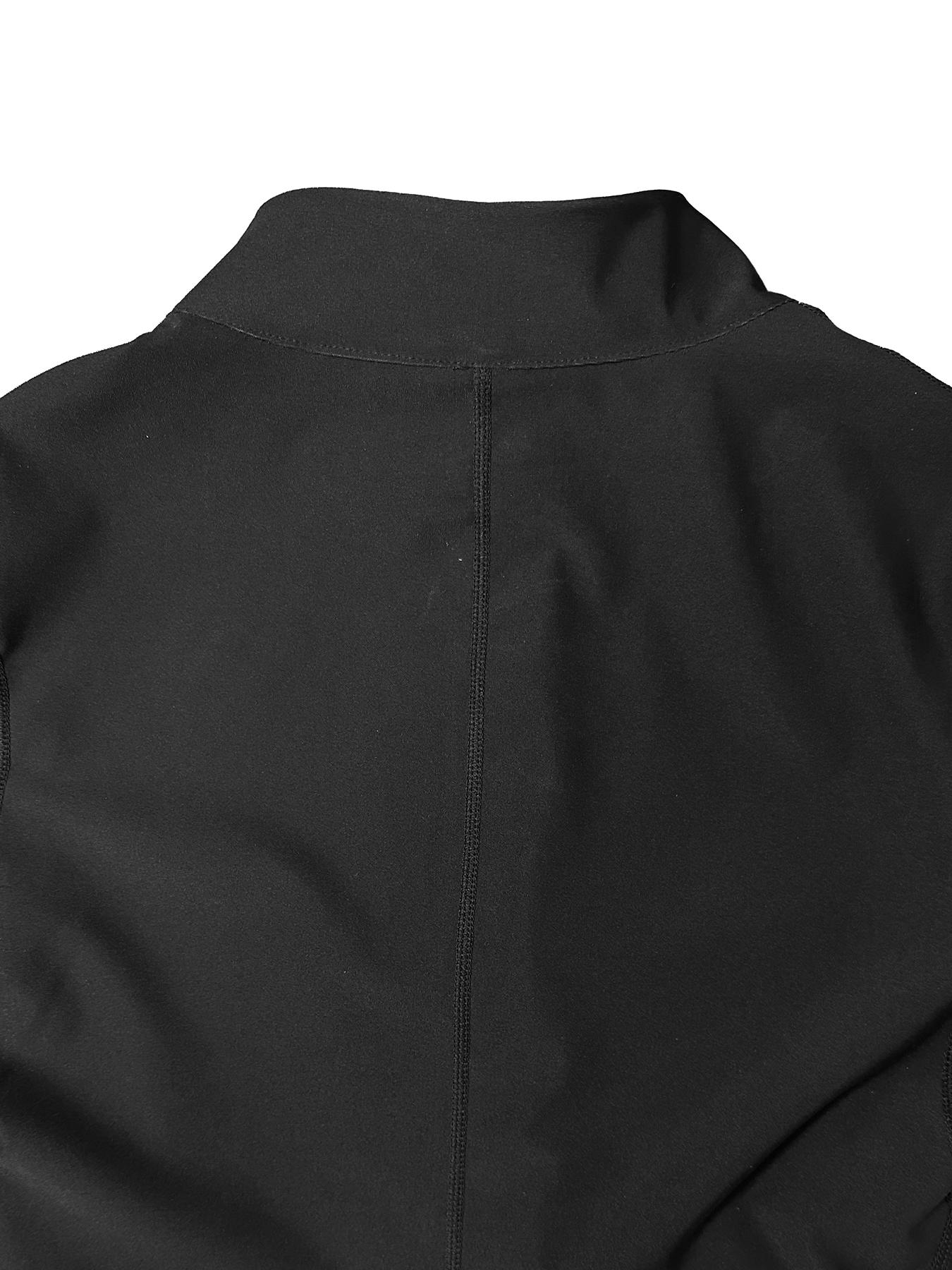 Women's One-Piece Sauna Jumpsuit, Zip-Up Yoga Romper, Tight-Fit Above-Knee Sportswear, Short Sleeve, Summer, Sporty Comfy Jumpsuit