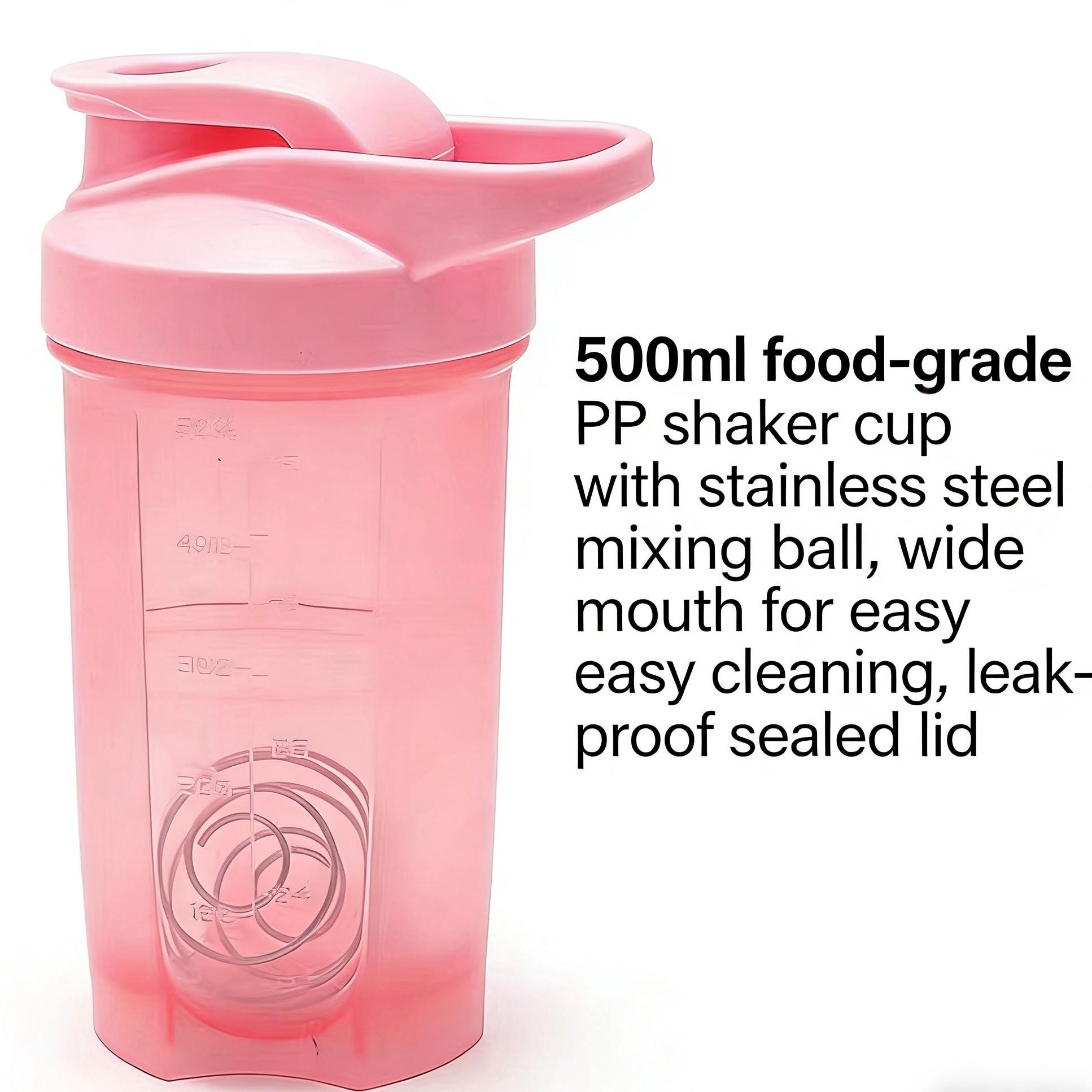 500ML Protein Shaker Cup, BPA-Free Blender Bottle for Smoothies & Sports Drinks, Ideal Gift for Family, Made of Polypropylene