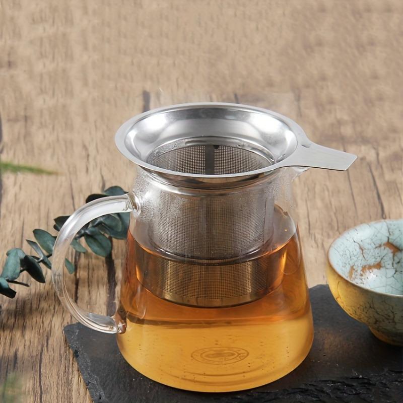 1pc Creative stainless steel tea strainer Bring a tea cup with a mesh separating tea maker Tea filter