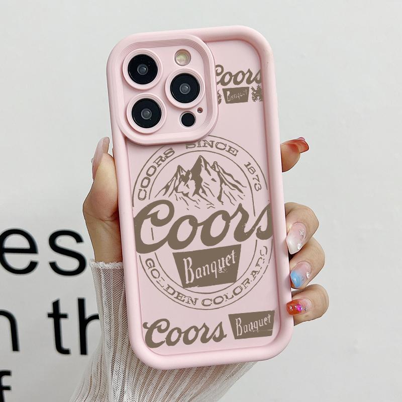 Vintage COORS Letter Pattern Phone Case , Soft Silicone , Fully Protected and Shockproof For iPhone 17 16 15 Pro Max 14 13 12 11 X Plus Air Mini Cover