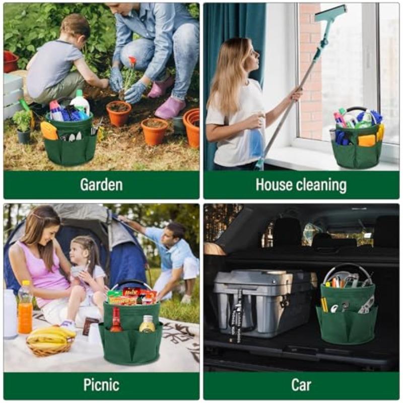 Portable Collapsible Multi-Functional Basket, Foldable Storage Organizer for Picnic, Garden, Travel & Bathroom, Lightweight Handheld Basket, Carry Basket