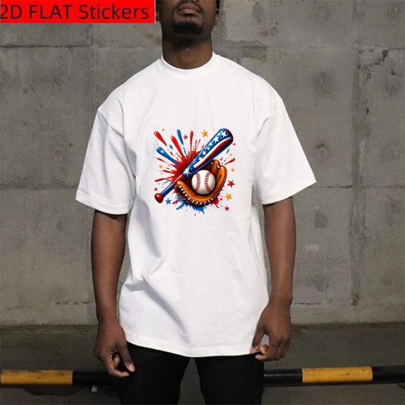 6 Pack Baseball & Star Heat Transfer Patches Iron on Washable for T Shirts Jeans Sweaters Bags Pillows DIY Crafts