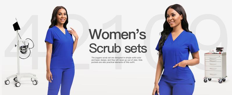 Women's Handwashing Suit Set, Uniforms, V Neck Quick-Dry Breathable Top, Slight Stretch Straight Leg Pants, Multi-Pocket Design, Hospital Clinic Home Wear Women's Handwashing Suit Set, Uniforms, V Neck Quick-Dry Breathable Top, Slight Stretch Straight Leg Pants, Multi-Pocket Design, Hospital Clinic Home Wear