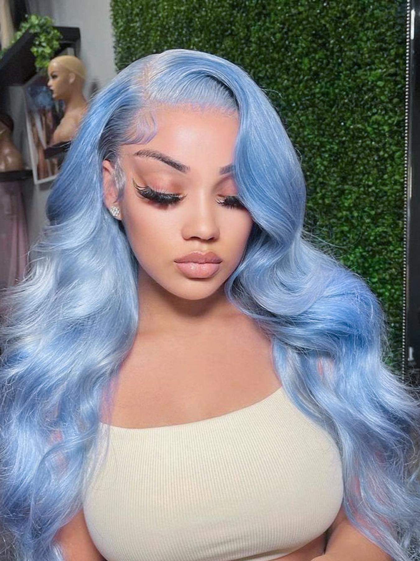 26 Inch Synthetic Lace Front Wig 13x4 HD Transparent Glueless Body Wave Furina Body Wave Brown 26 Inch 13x4 Transparent Premium  main image 2