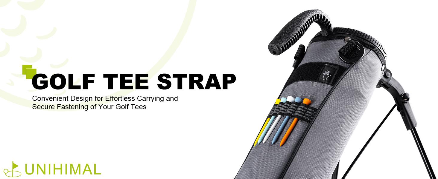 UNIHIMAL Golf Lightweight Stand Carry Bag– Easy to Carry and Durable Pitch n Putt Golf Bag for The Driving Range, Par 3 and Executive Courses–31.5 inches Tall