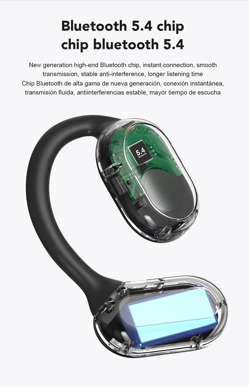 MINISO X30 AI translation earphones OWS Bluetooth earphones IPX5 waterproof 35 hours play time HIFI sound quality OWS earphones immersive high-quality sound effects long-distance connection earphones with charging box built-in microphone