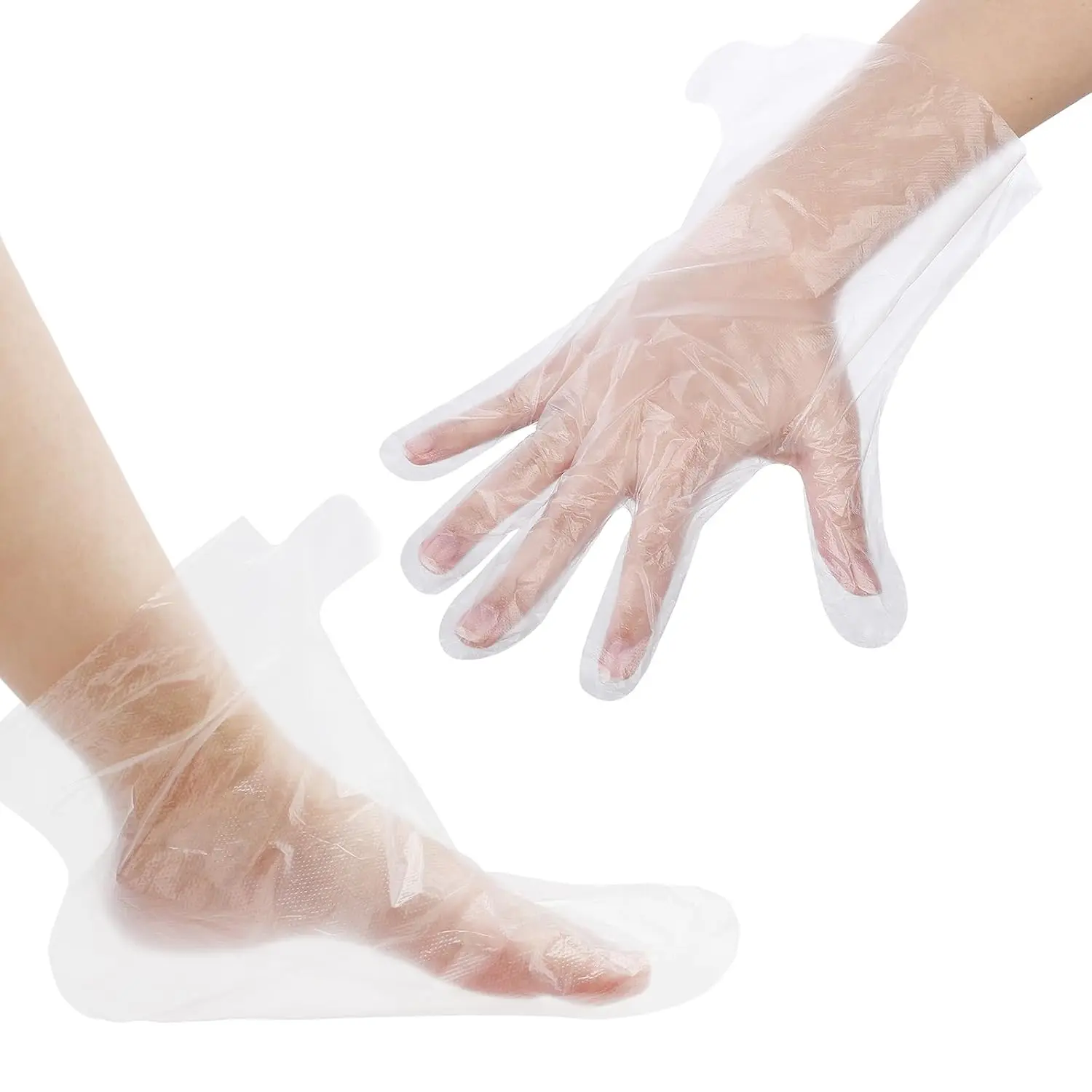 200 Disposable Larger-Size Thicker Paraffin Bath Liners, Plastic Covers for Hands/Feet, Beauty & Personal Care Hand-Foot Care Accessory