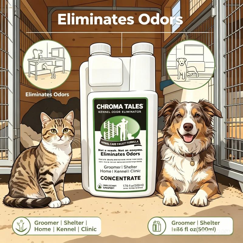 Dog Kennel Cleaner Air Freshener Odor Eliminator, Effective Dog House Cleaning Solution, Long-Lasting Scented Deodorizer for Pets, Odor Destroyer