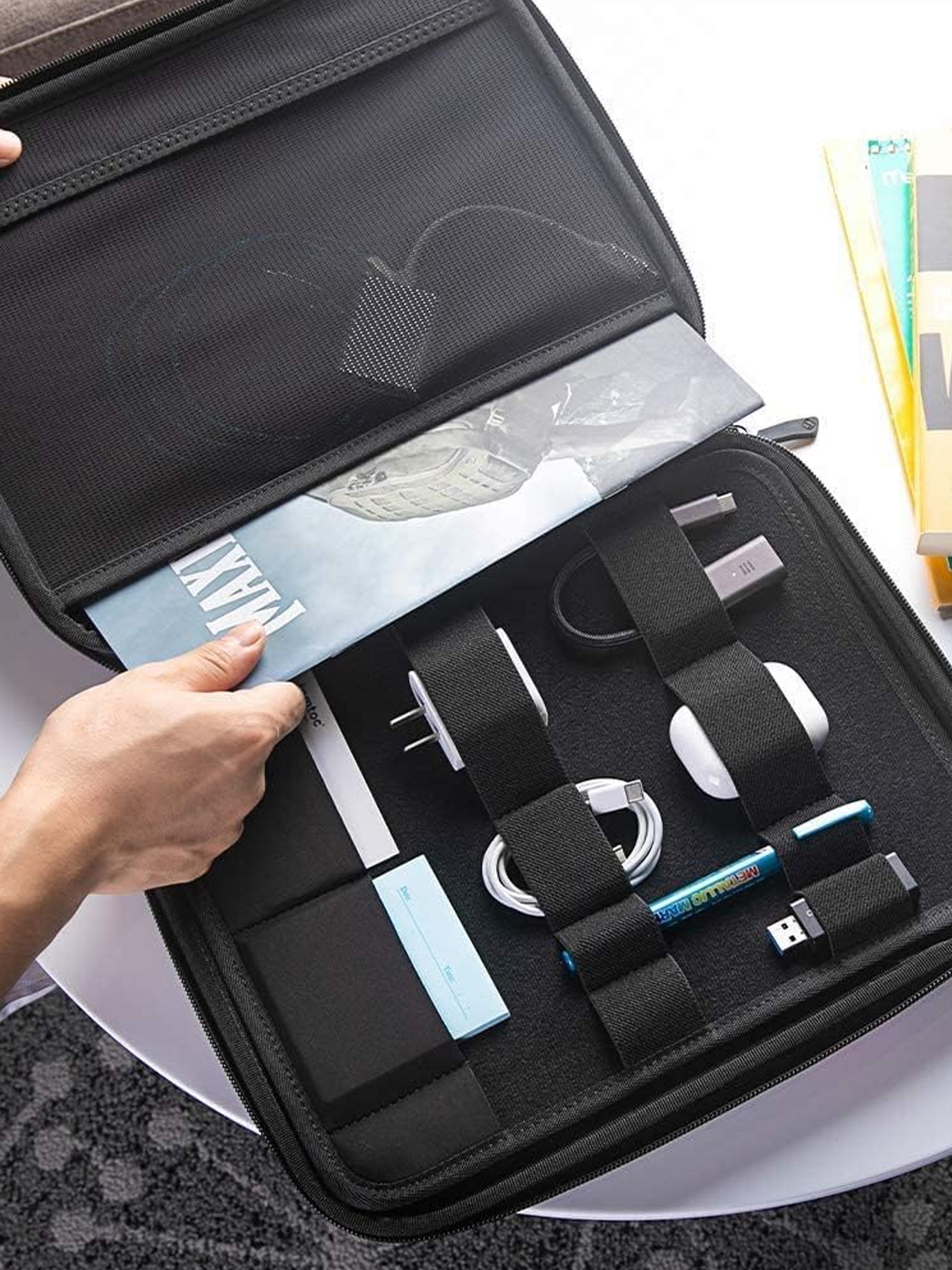 Portfolio Case for 2026 11/13 Inch iPad Air M4, M3&M2, iPad Pro M5/M4, 12.9'' iPad Pro M2/M1, Protective Sleeve with Accessories Pocket, Carrying Storage Bag for Pencil Pro/Adapter/Magic Keyboard