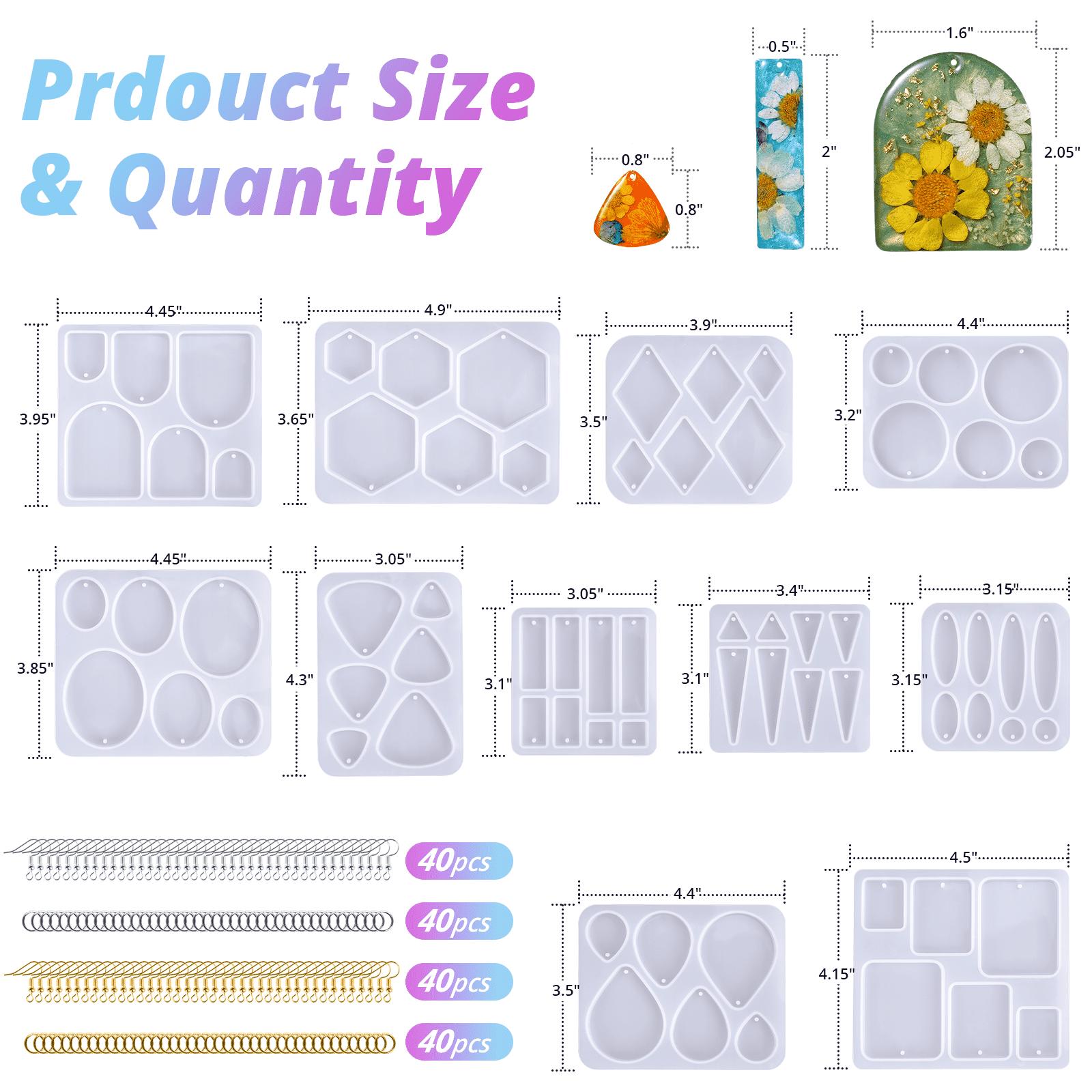 Upgraded 200g Crystal Clear&Low Odor UV Resin Kit,UV Light,Silicone Mat,Ultraviolet Epoxy Resin Hard,UV Resin Starter Kit for Jewelry,Craft Decor,Dried Flowers Accessories , Earring Mold For Resin - LET'S RESIN Upgraded 200g Crystal Clear&Low Odor UV Resin Kit,UV Light,Silicone Mat,Ultraviolet Epoxy Resin Hard,UV Resin Starter Kit for Jewelry,Craft Decor,Dried Flowers Accessories , Earring Mold For Resin - LET'S RESIN