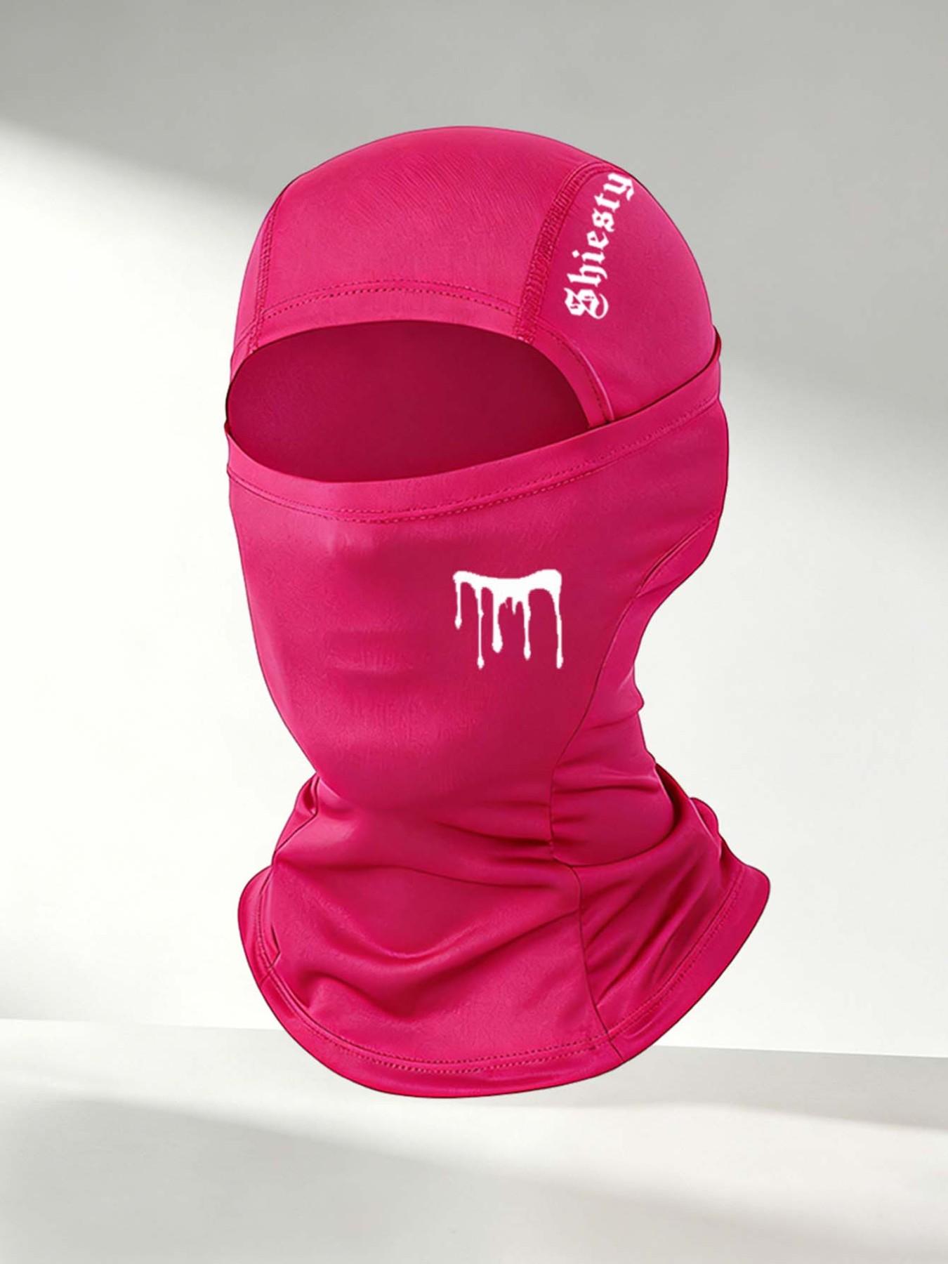 Balaclava Hat with 'shiesty' Print, Breathable Ice Silk Full Face Mask, Ideal for Skiing, Festivals, Motorcycle Riding, Outdoor Sports