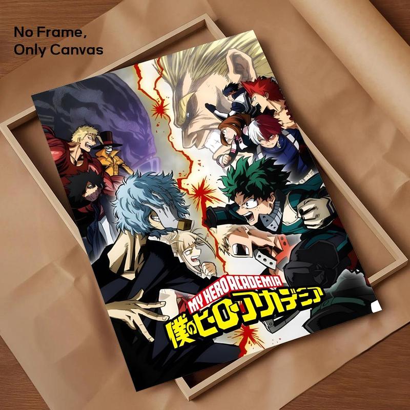Anime My Hero A-Academia Painting Calligraphy Canvas Wall Art｜Gallery-Grade Waterproof Poster｜Fade-Resistant & Scratch-Proof｜Perfect Gift & Home Decor｜Living Room, Bedroom, Home Decoration｜Multiple Size