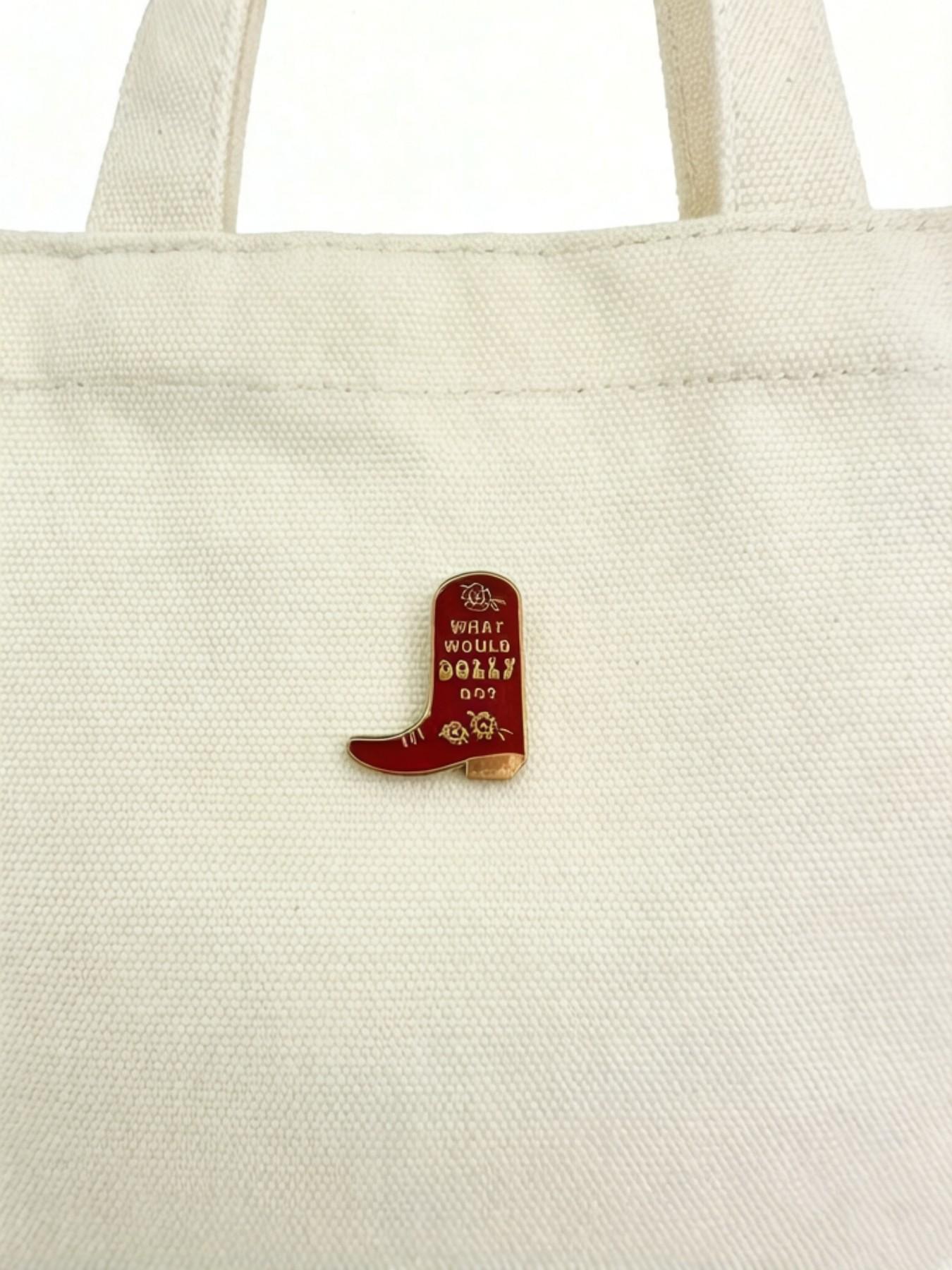 Cowboy Boot Enamel Pin, Western Country Music Female Brooch, Perfect for Bags, Hats, and Clothing Accessories