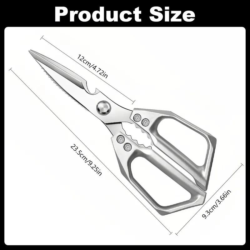1/2 piece set of multifunctional stainless steel kitchen scissors, which can easily cut vegetables, meat, and fish, is a practical and durable kitchen essential tool