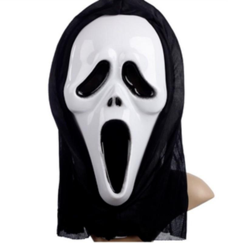 Halloween Horror Mask Set, Jason Mask + Scream Mask, Latex Cosplay Props, 2 Pieces, Perfect for Halloween Parties and Events