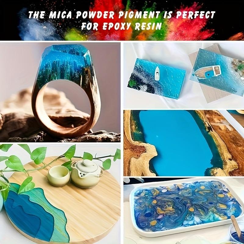 2 Pcs/set  Vibrant Rainbow Mica Powder – Epoxy Resin Pigment for Jewelry Making, Crafts and Art Painting, 1g per Contains, Ideal for DIY Projects, Brilliant Rainbow Shades and Long-lasting Color Performance, Ideal Gift for Christmas and Other Holidays.