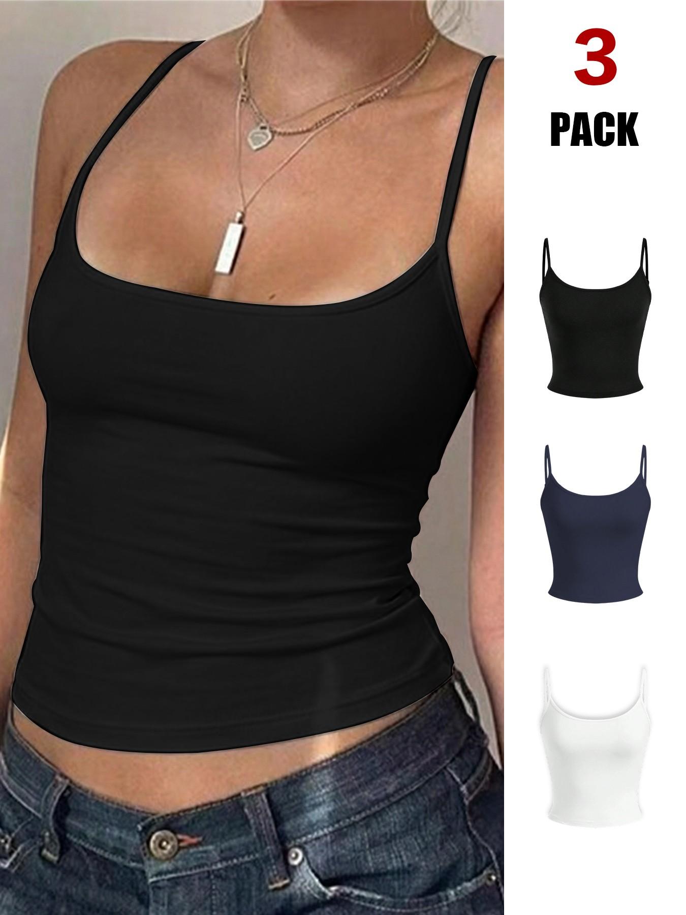 Women's Slim-Fit Short Casual Vest Four-Piece Set, Perfect for Back-To-School in Summer, Stylish and Comfortable