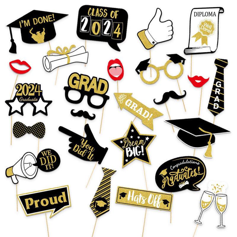 Graduation season 25pcs photo props 2026 graduation ceremony decoration props photo background decoration