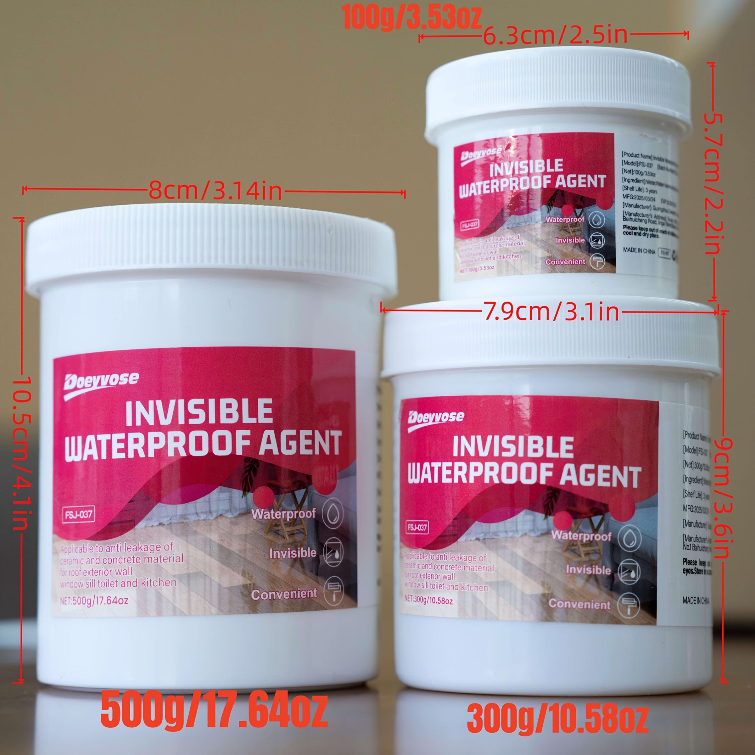 Invisible Waterproof Sealant, Balcony Railing Sealant, Strong Adhesive Waterproof Sealant for metallic/Wood/Concrete Surface, Durable Waterproof Protector, Concrete Sealer