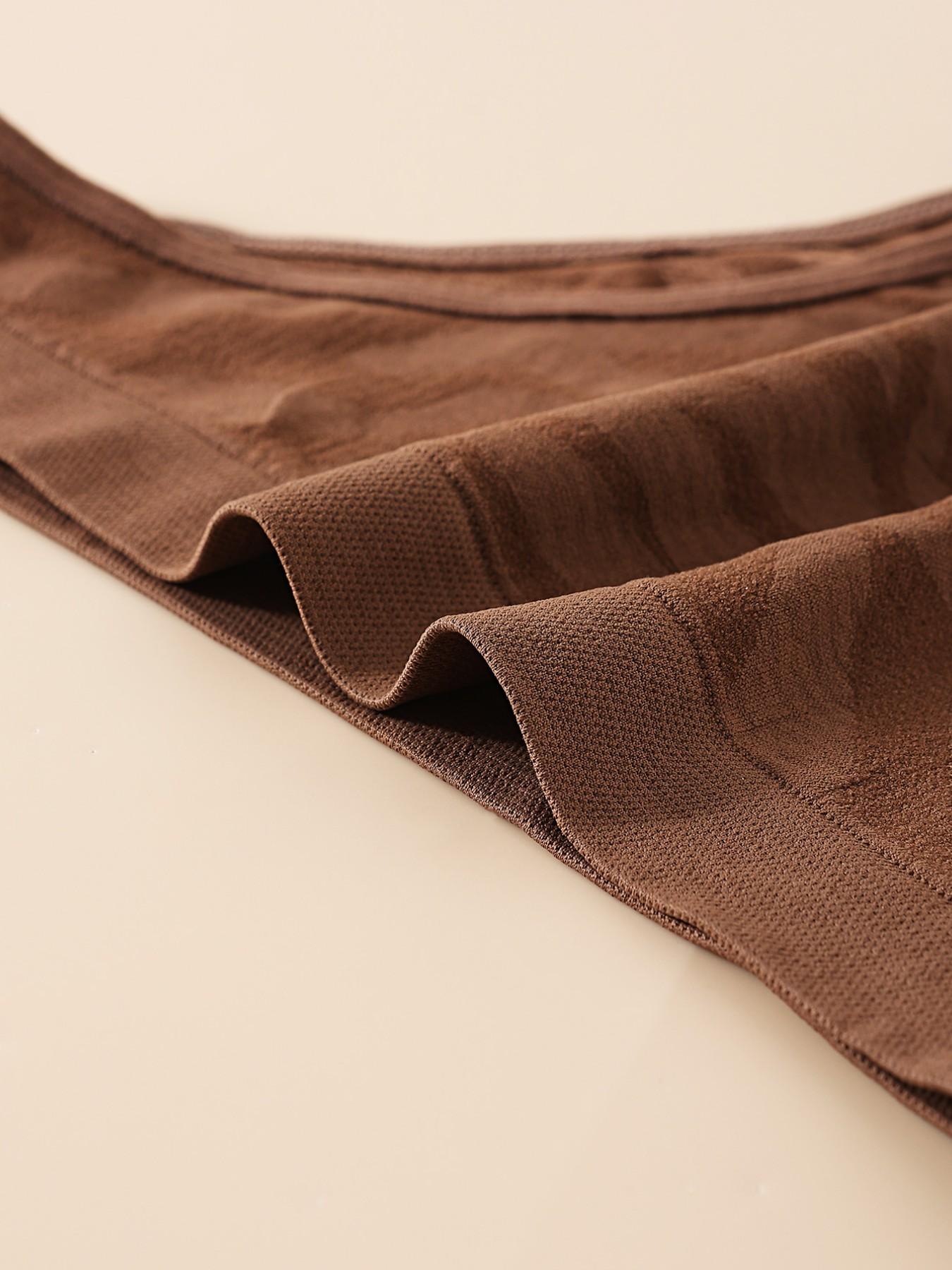 7 Pack Women's Mid-Rise Jacquard Underwear, Assorted Colors High Cut Breathable Briefs