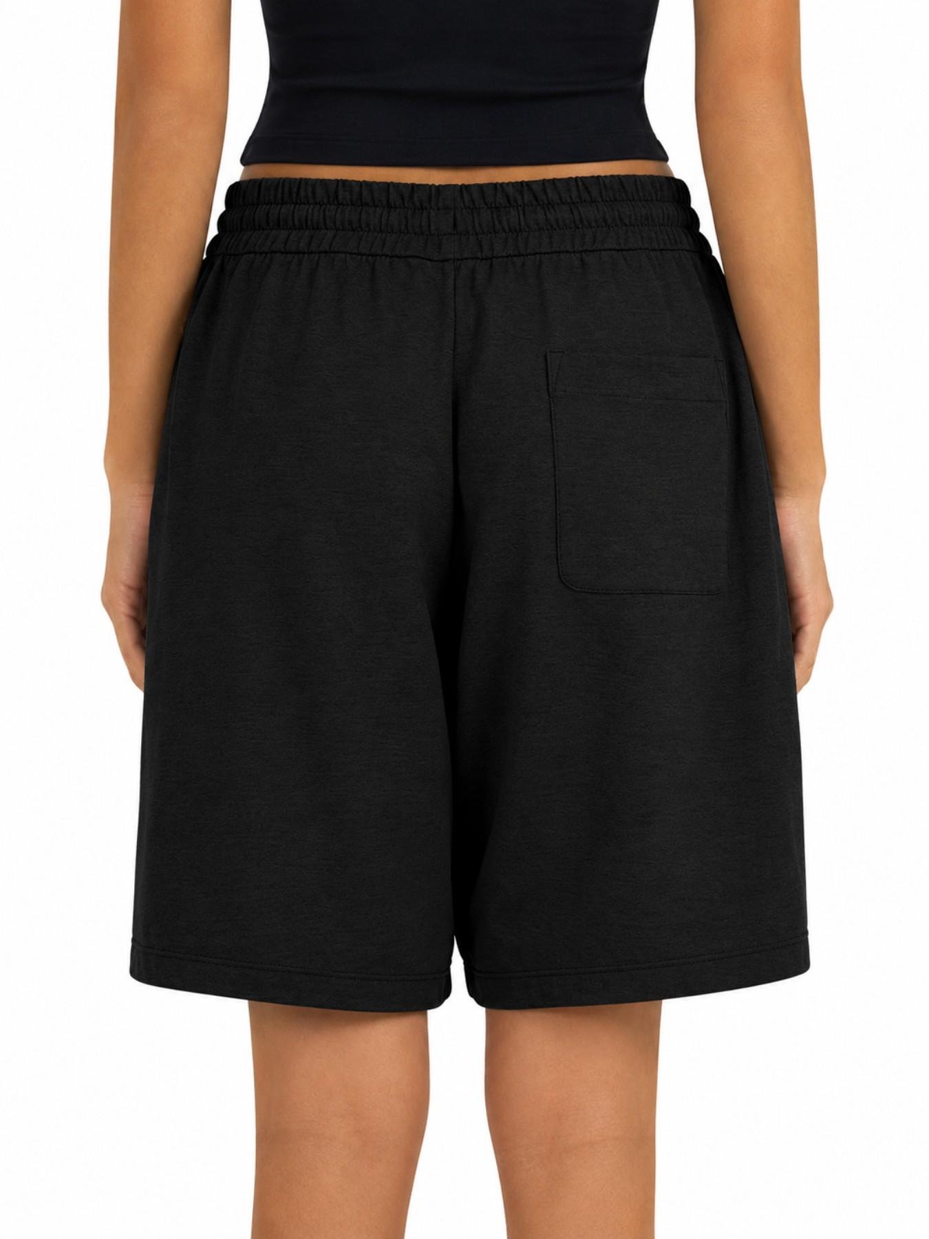 Casual Drawstring High-Waisted Sport Shorts, Yoga Fitness Running Loose Fit, Summer Gift for Friends and Family, Ideal for B Biking