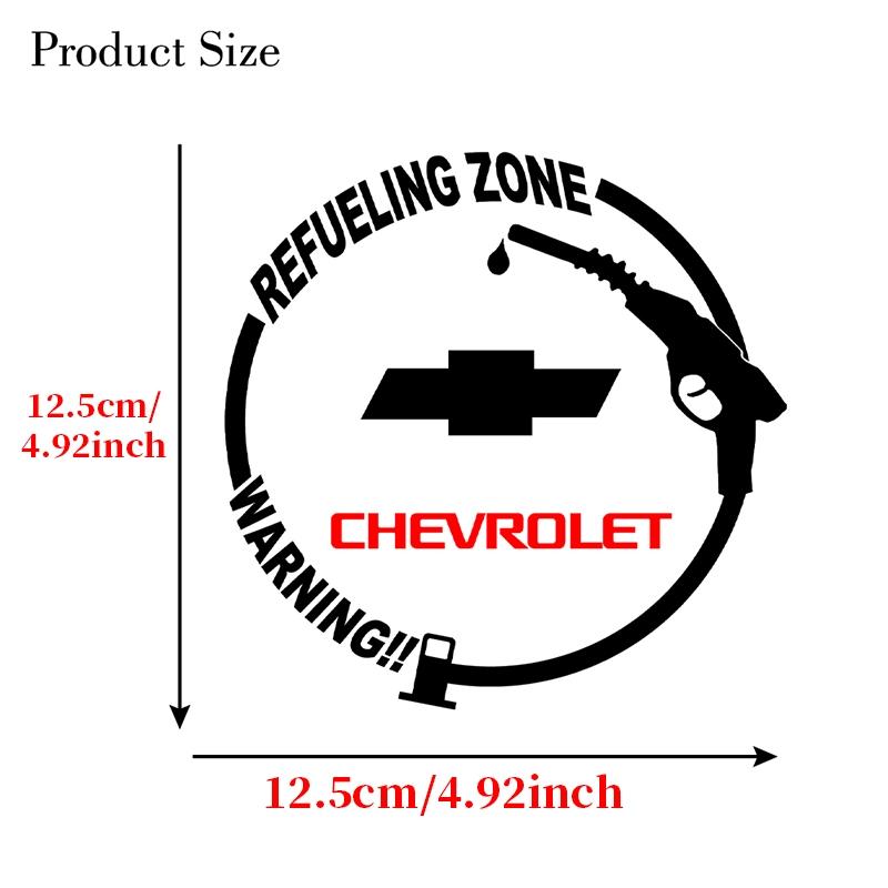 Chevrolet Car Brand Logo Waterproof Tank Sticker, Automotive Exterior Accessories, Personalized Body Decoration Decal