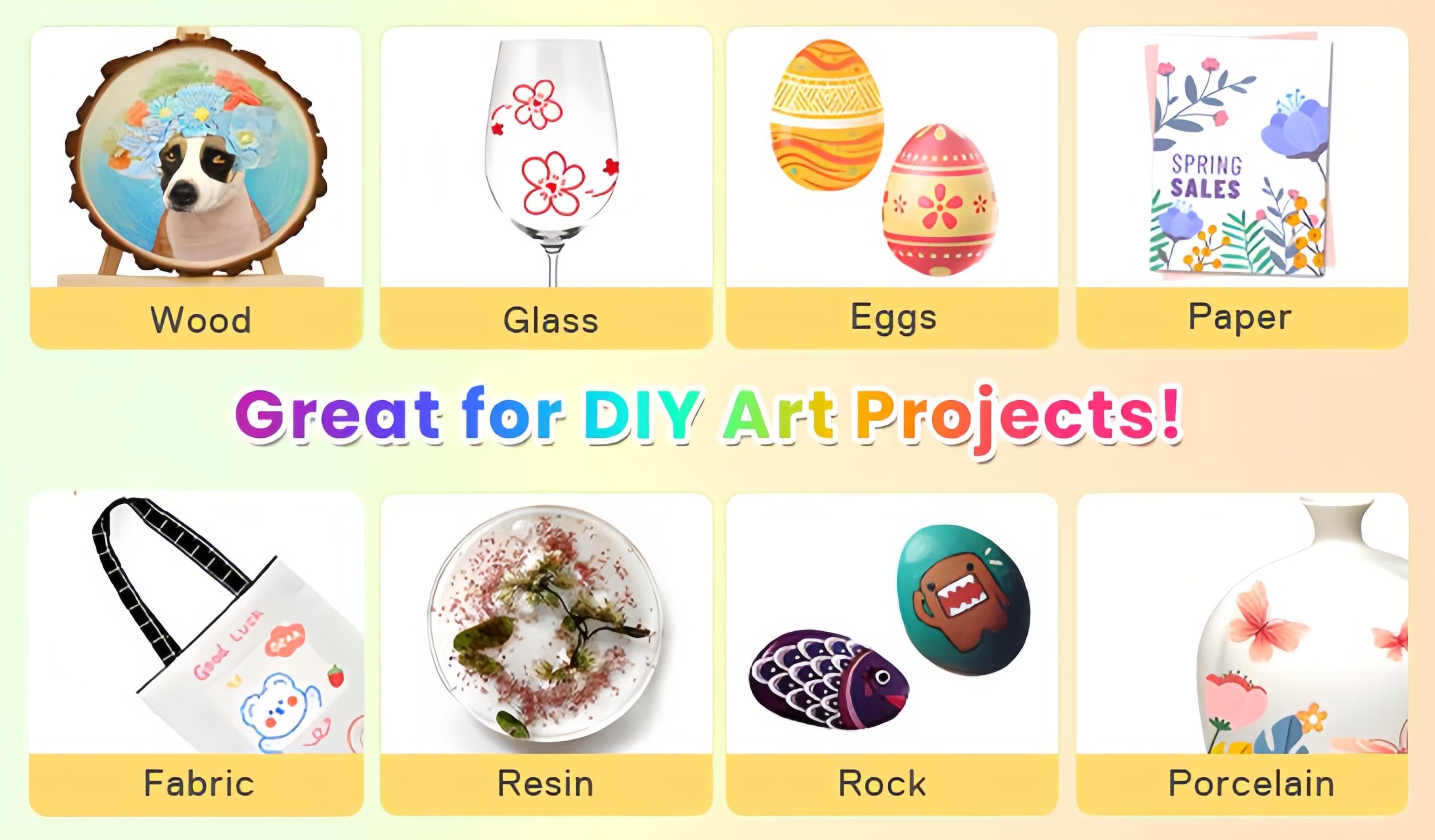 Acrylic Paint Markers Dual Tip Fine & Brush Nibs Non Toxic Waterproof Pigments for Rock Wood Canvas Glass Art Drawing Tools DIY Craft Supplies Gift Creative Tool for School Projects Classroom Activities School Essential Office Fun Brush Tip Color Marker