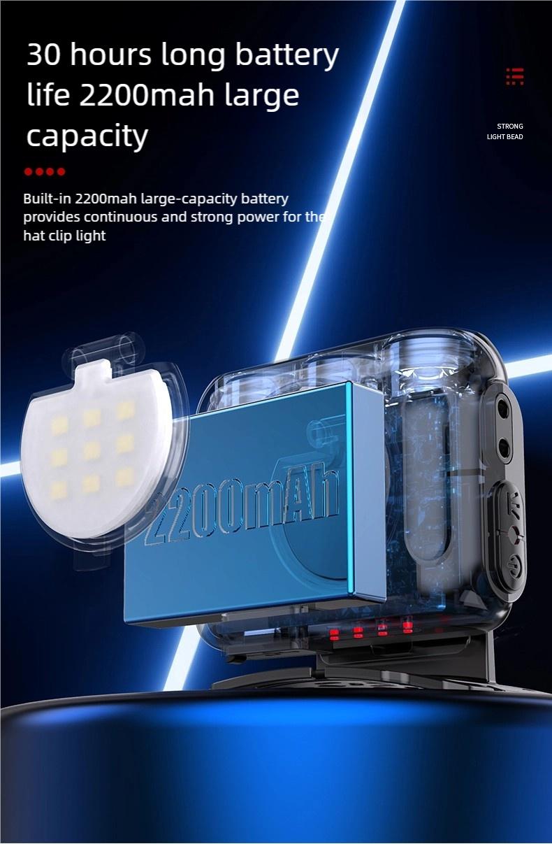 Headlamp Fishing Hat Clip Light Induction Night Fishing Lamp Long Battery Life Headband Illumination Strong Light Rechargeable Super Bright