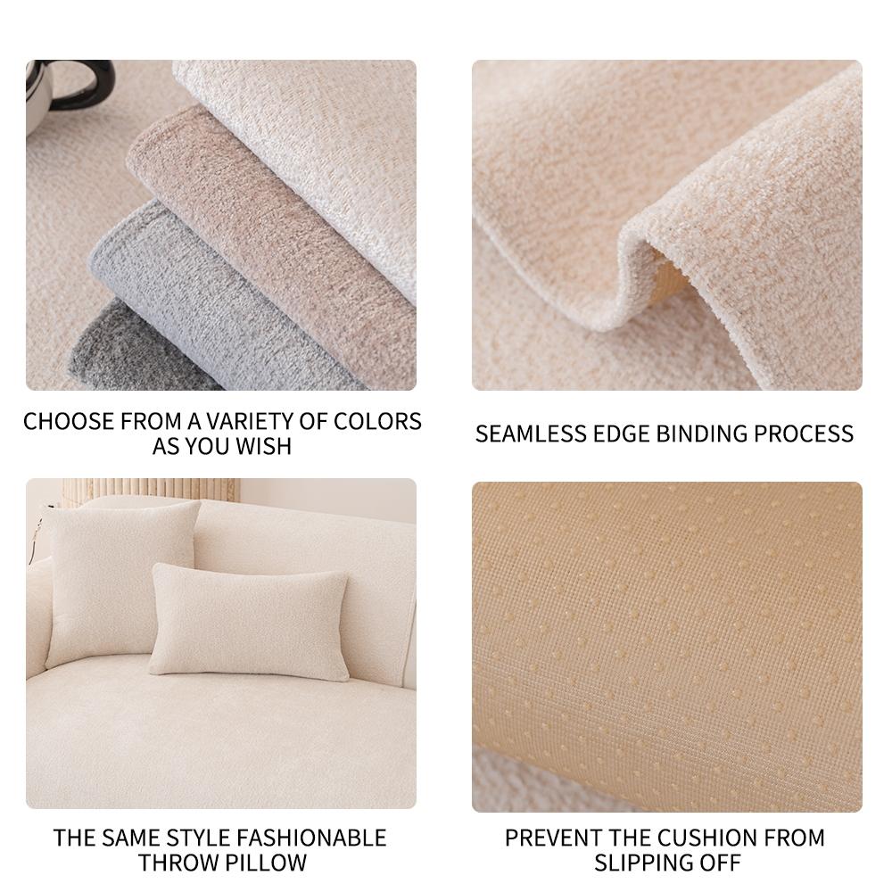 Anti-Slip Durable Sofa Cushion, Washable Pet Protection Cover, Soft Sofa Protector, Dustproof for Living Room and Office, Easy to Clean Cat Scratch Resistant