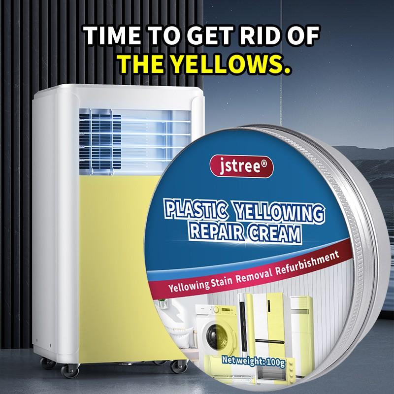 Jstree Plastic Removal Paste, Specifically Designed for Yellowing, Aging, and Discolored Plastics, 100g, Effective Cleaning Solution