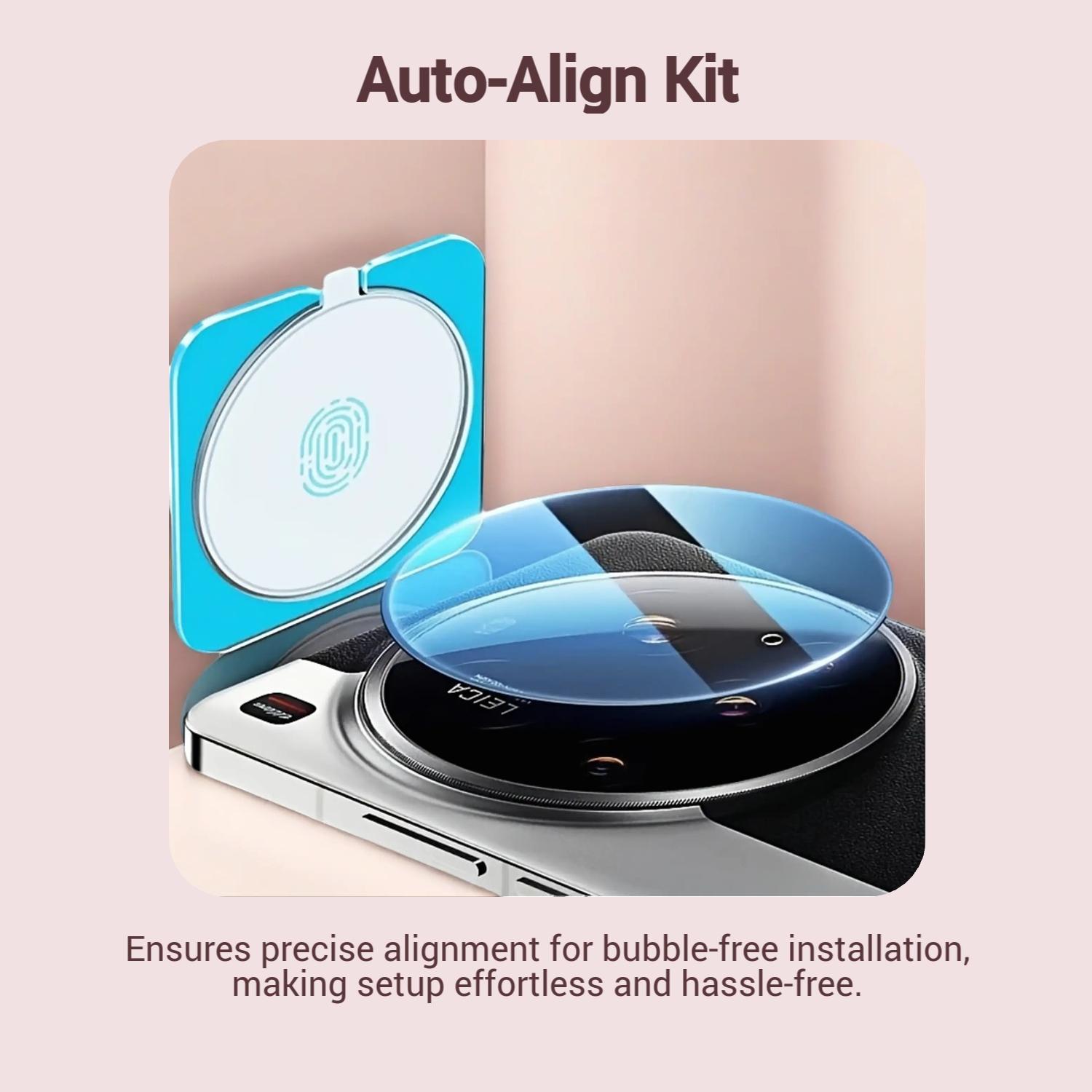 KAYKWONG'S 3-Piece Tempered Glass Screen Protector Set with Auto-Align Kit For Vivo X200fe/x200promini , Bubble-Free Installation, 9h Tempered Glass, HD Transparent, Touch-Sensitive, Lens Protection