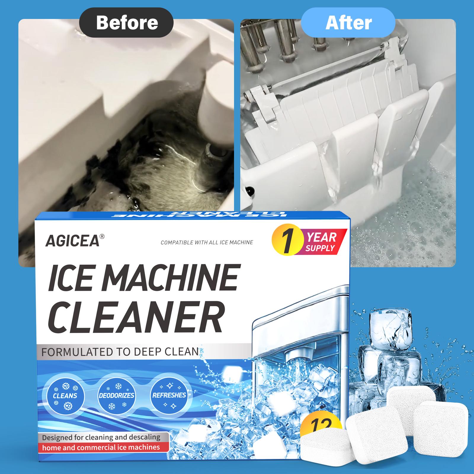 Newly packaged AGICEA 12-piece ice maker cleaner descaling agent, upgraded formula, suitable for household ice maker cleaner, ice machine cleaner Newly packaged AGICEA 12-piece ice maker cleaner descaling agent, upgraded formula, suitable for household ice maker cleaner, ice machine cleaner