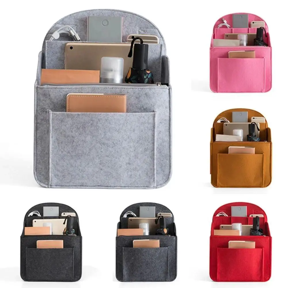 1pc Portable Backpack Insert Small Bag Cosmetic Bags Makeup Organizer Interior Travel Bag Divider Shoulder Bag Fit Various Bags