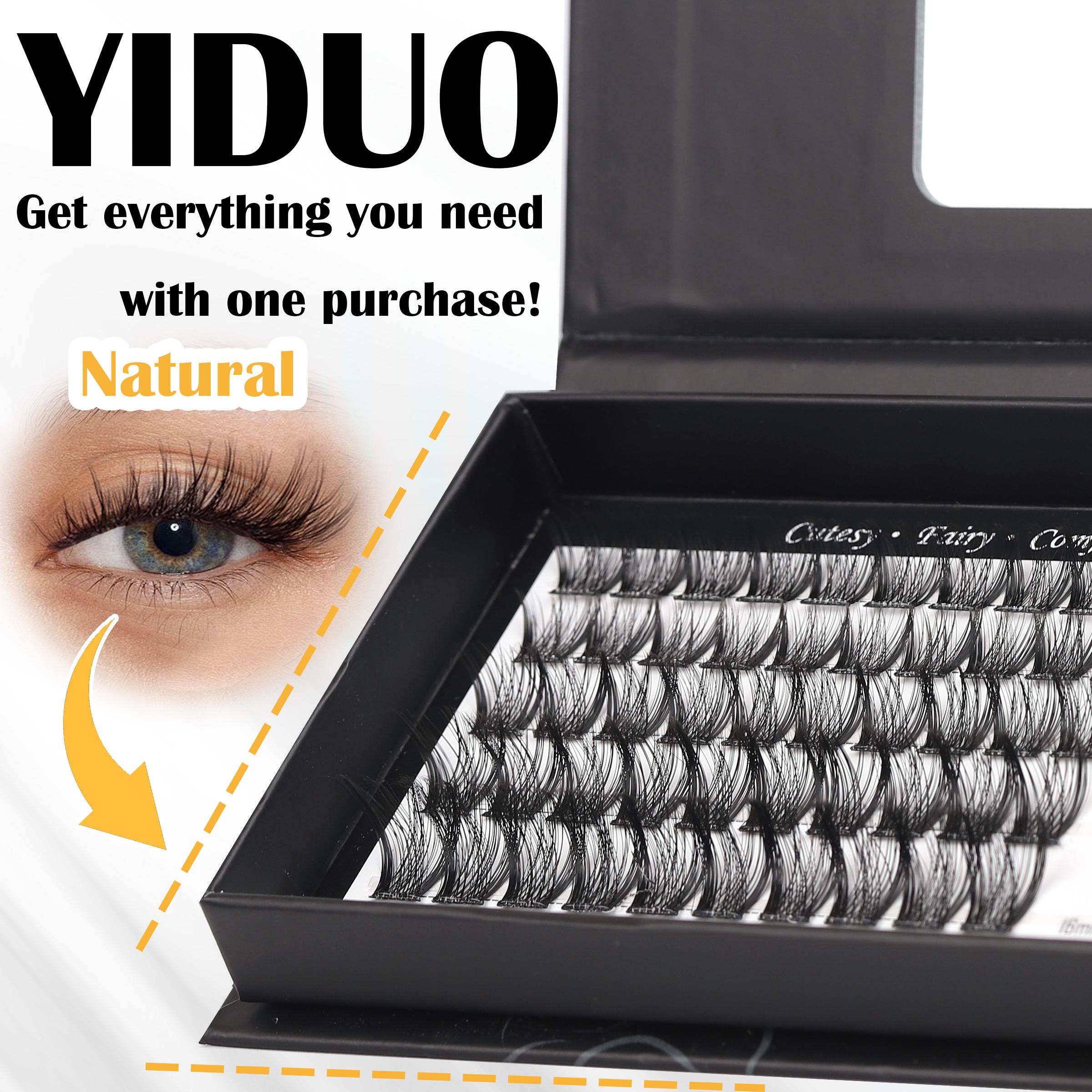 2 Styles Self Adhesive Lash Clusters Kit No Glue Eyelashes extensions Kit Wispy Lashes C-curly Volume Cluster Eyelash 10-16mm Pre glued Eyelash Clusters Individual Lashes with Tweezers 5 Eyelash Brush Easy Makeup Eyelashes Extension Set, Diy Lash Clusters