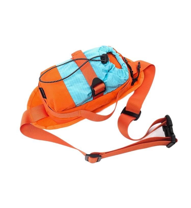 Unisex Lightweight Durable Colorblock Outdoor Sling Bag - Adjustable Strap, Water Bottle Slot, Crossbody Chest Pack for Camping, Hiking