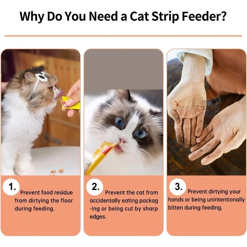 Cat Food Dispenser, Plastic Pet Food Distributor, Non-Slip Base, Easy Open Lid, One-Button Operation, No Assembly, Compact Design