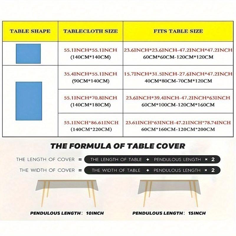 1 piece of semi-circular geometric pattern tablecloth - easy to clean polyester rectangular dining table cover, modern soft color tone, machine washable durable fabric, suitable for kitchen, dining room, party and home decoration, simple design