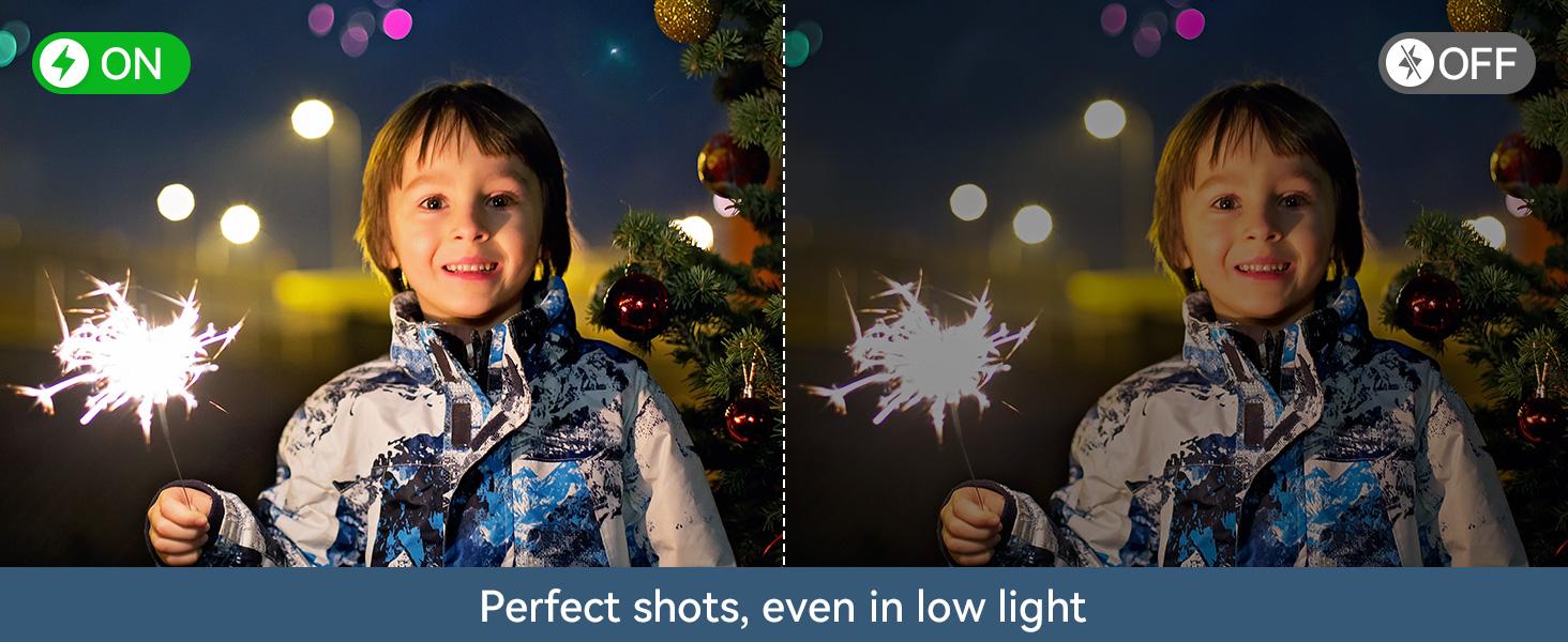 Deatti 4K Digital Camera, 1 Count 64MP Auto FocusDigital Camera,junior camera  Compact & Portable Camerawith 64G Memory Card & Battery,Compact 4K Digital Camera with Accessories Gifts for kids Black Flash