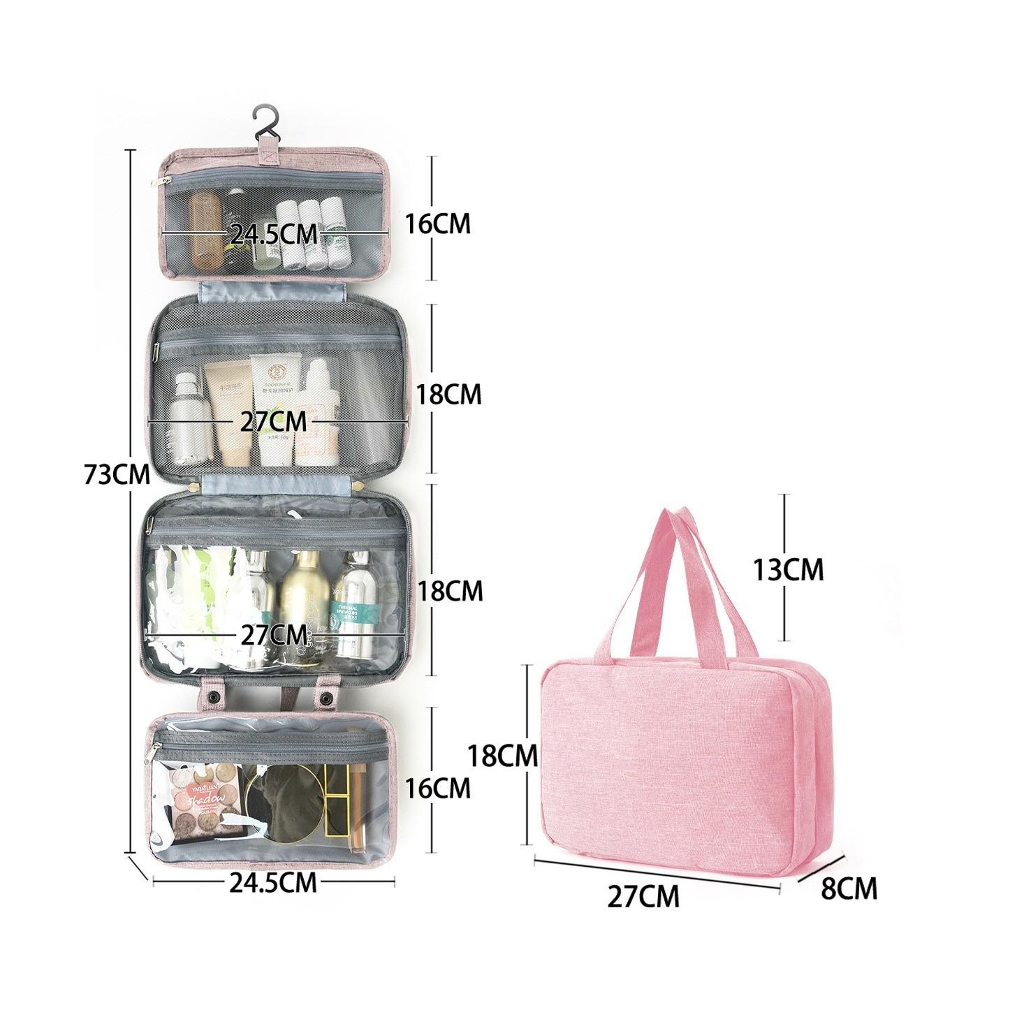 Waterproof Foldable Travel Kit, Multi-Functional Bathroom Essentials Bag, Compact Design for Easy Storage, Ideal for On-The-Go Use