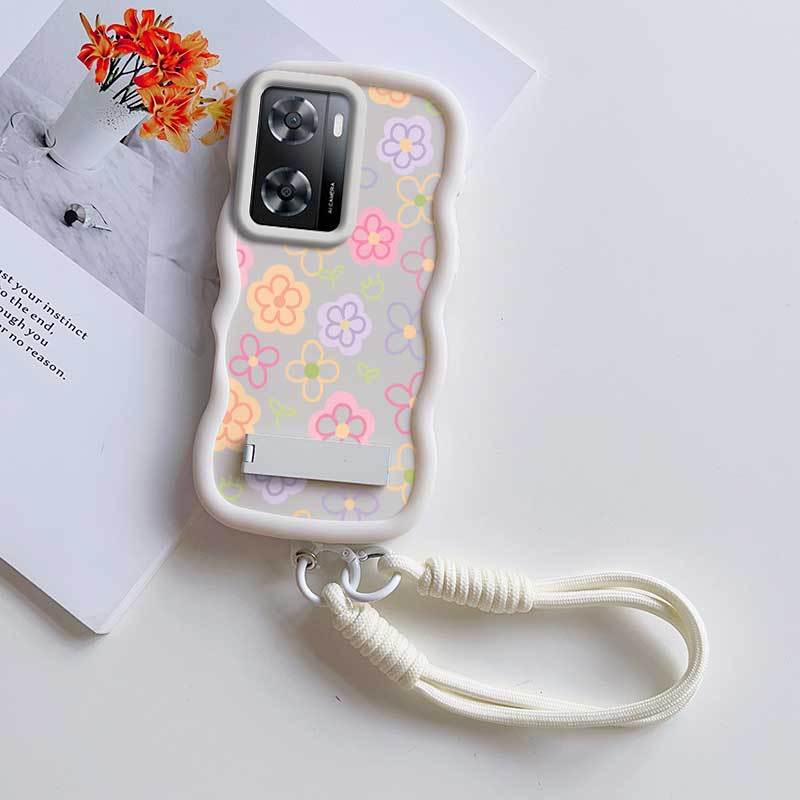1 Piece Colorful pictures For OPPO K10 5G Non-Slip With Lanyard And Stand Flexible Design Ideal For Formal K10 5G