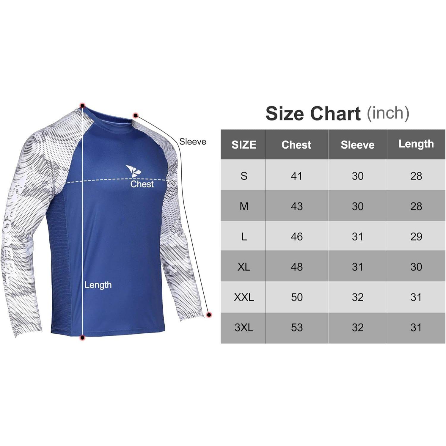 【RODEEL】910 Long Sleeve Shirts Men UPF 50+ Sun UV Protection Lightweight Quick Dry Moisture Wicking Breathable Cooling Athletic Activewear for Outdoor Sports Gym Workout Hiking Camping Running Fishing Boating Construction Landscaping, Holiday Gift