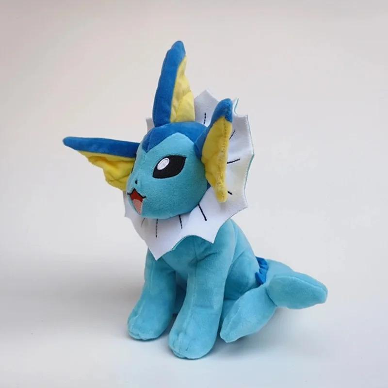 Pokemon Eevee-Vaporeon Huggable Kawaii Stuffed Animal, 25cm Anime TV Game Plush Toy, Funny Gift for Kids, Huggable Stuffed Animal, Kawaii Stuffed Animals