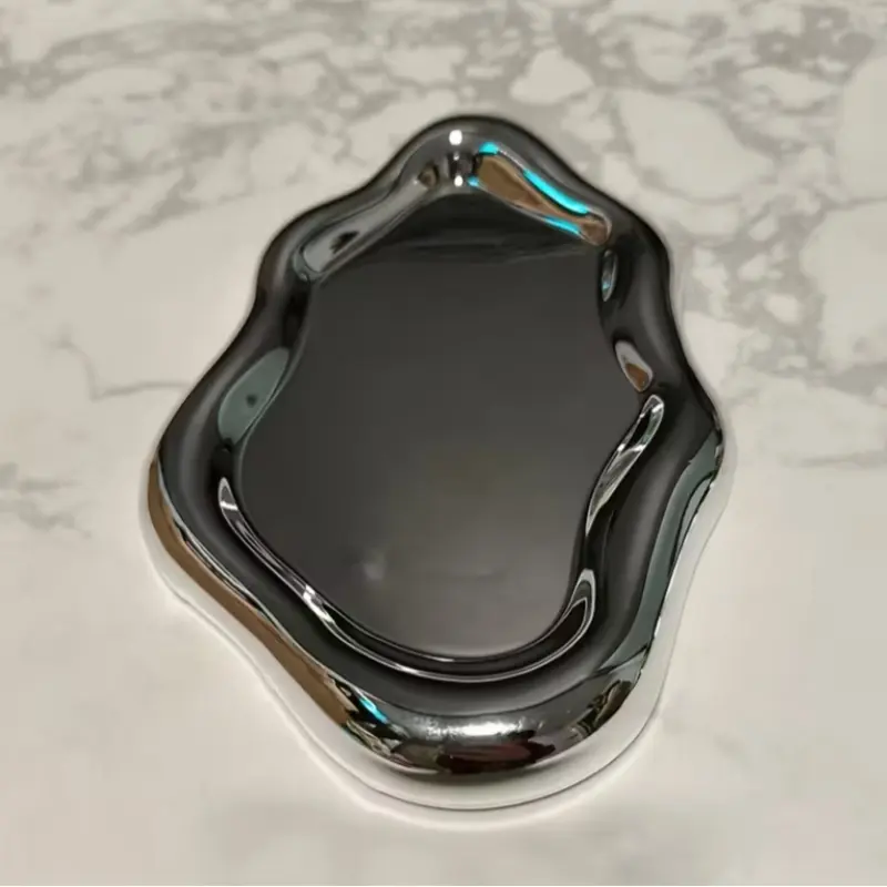 Cloud-Shaped Jewelry Tray, Single Layer Plastic Decorative Cute Storage Organizer for Perfume, Watches, Necklaces, Earrings, Artistic Desktop Decoration, Desktop Organization, Cloud Shape Design