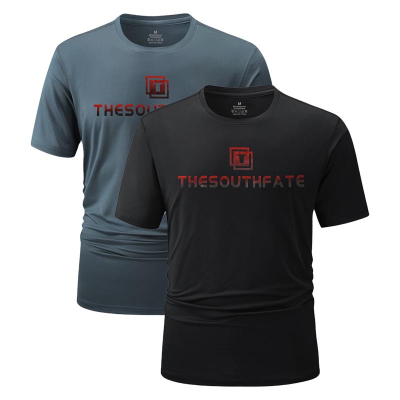 1/2 Pack Mens Active Sports T Shirts, Quick Dry Moisture Wicking Gym Tees, Short Sleeve Athletic Workout Shirt for Running Fitness