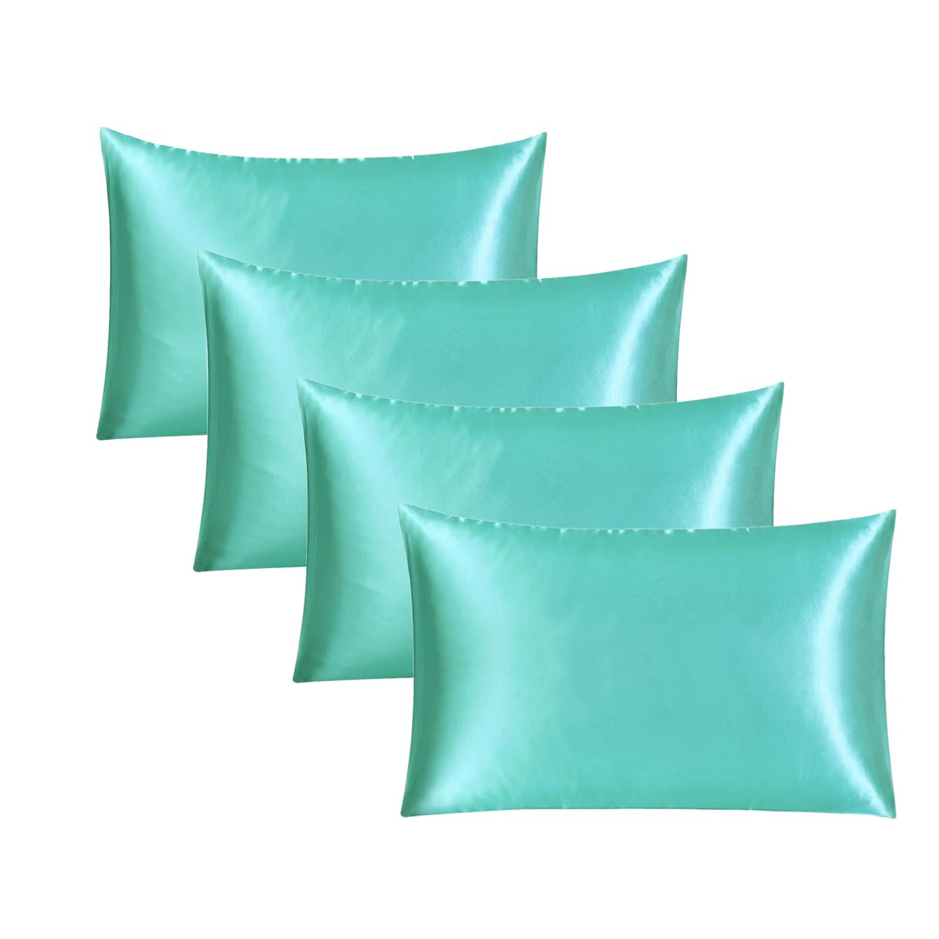 Luxury Satin Pillowcase for Hair & Skin, Cooling Silky Smooth Pillow Cover, Wrinkle-Free & Breathable, All-Season Comfort for Better Sleep, Bedroom & Travel Essentials, Great Gift for Women Men Teens