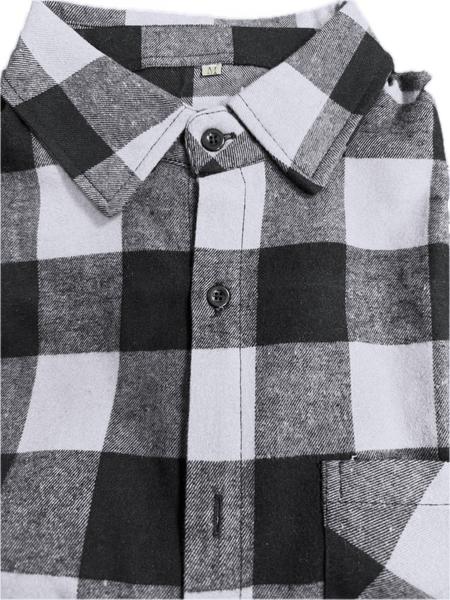 1 PCS Men's Long Sleeve Plaid Shirt, Casual Outdoor Workwear, Ideal Layering for Fall & Winter, Perfect for Men's Daily Wear