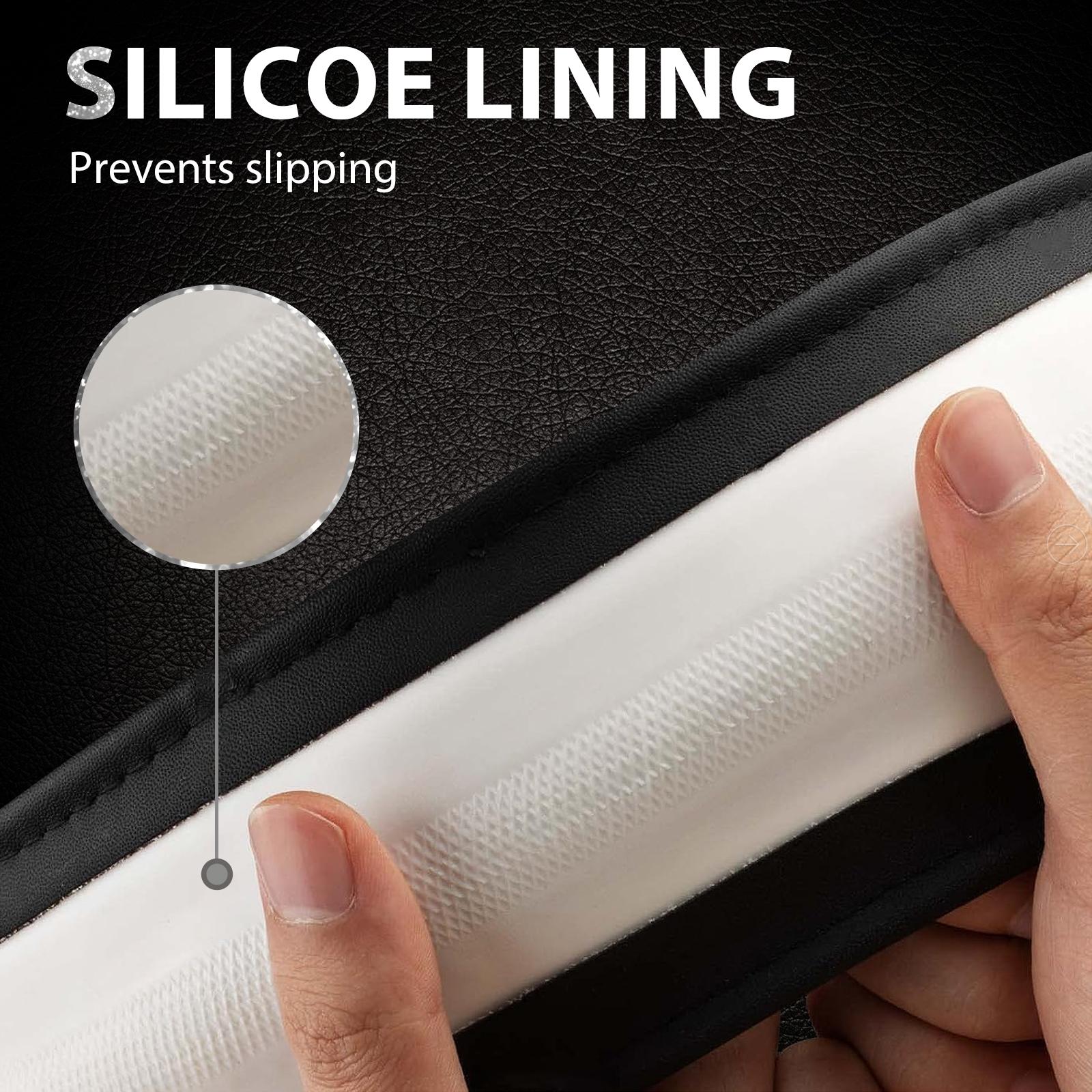 CAR PASS Bling Diamond Leather Steering Wheel Cover,with Sparkly Crystal Glitter Rhinestones Universal Fit 14" 1/2-15"Women Girl Fit Suvs,Vans,Sedans