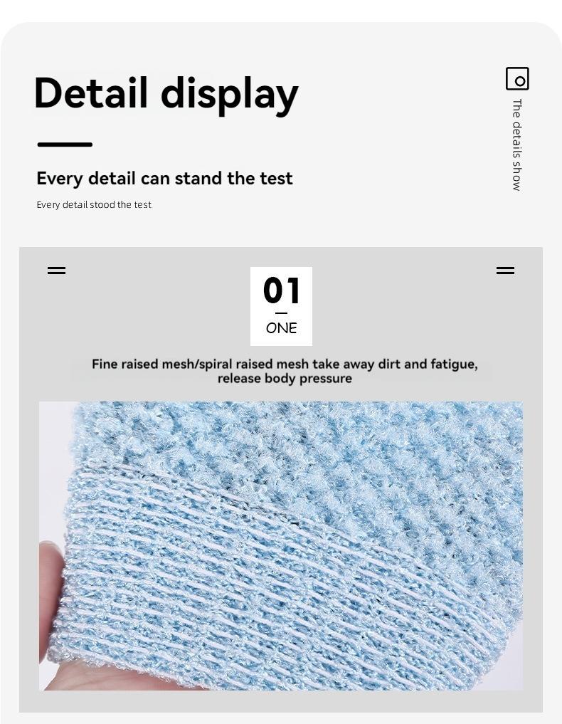 Antibacterial Five-Finger Bath Glove, Exfoliating Home Shower Accessory, Unisex, Gentle on Skin, Ideal for Daily Use