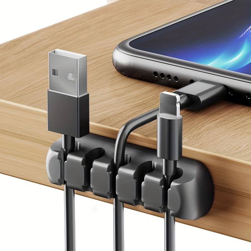 Strong Self-Adhesive Silicone Cable Organizers with 7, 5, And 3 Slots for Managing Cables, Featuring Cable Holders And Storage Boxes to Keep Your Wires Neat And Tidy!